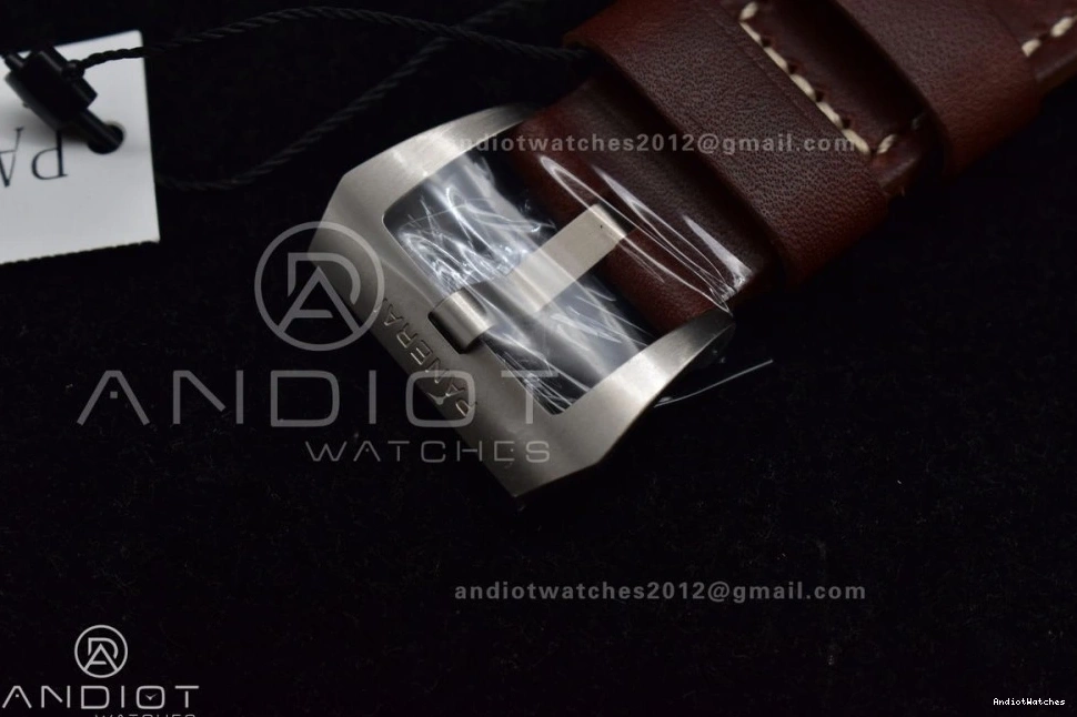 on Calfskin Edition Clone Brown PAM968 SunProtective Best Strap 1:1 Bronzo Brown VSF Dial Bezel and Ceramic 995 P.9010 V 0219